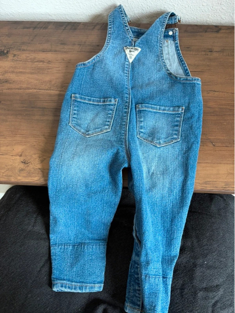 Osh Kosh B'Gosh Vestback girls overalls size 18M - Picture 3 of 4